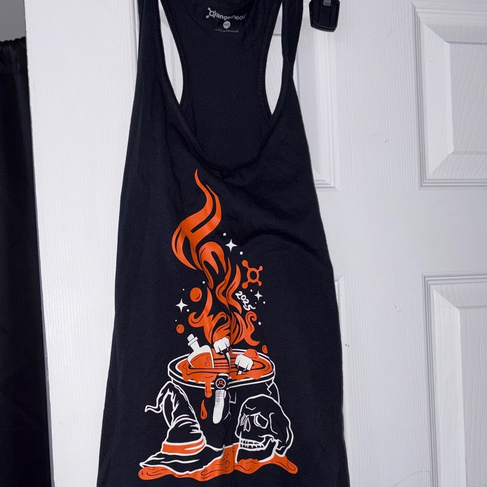 Orangetheory Black and Orange Muscle Tee